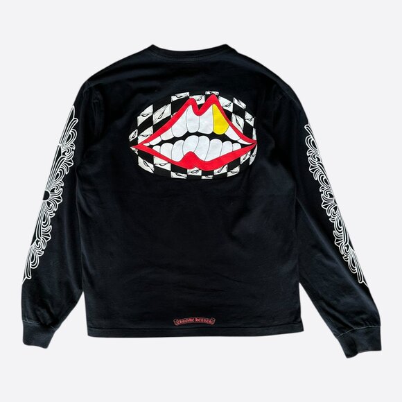 Chrome Hearts Matty Boy Black Chomper Longsleeve T-Shirt - Picture 2 of 7